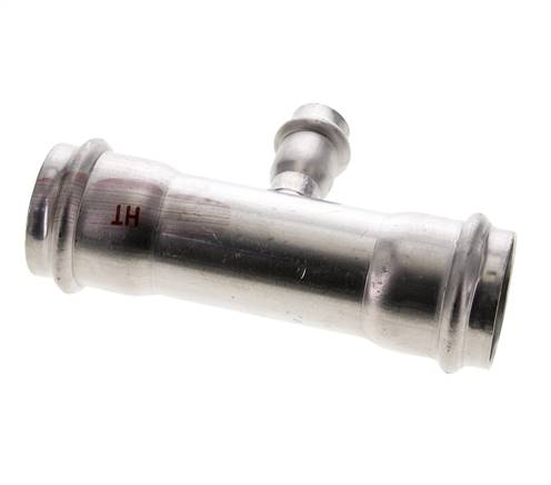 Raccord en T à sertir - 15mm Femelle & 35mm - Acier inoxydable