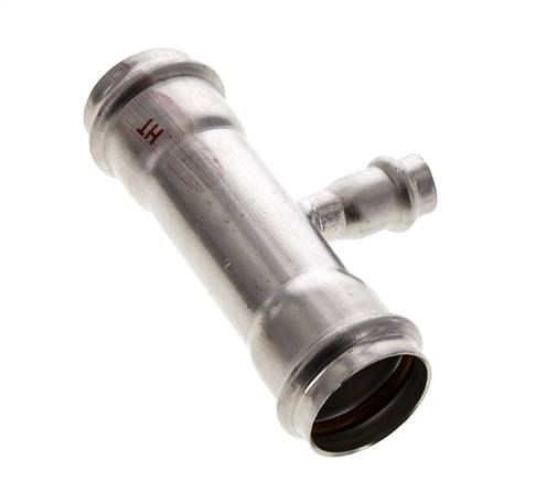 Raccord en T à sertir - 15mm Femelle & 35mm - Acier inoxydable