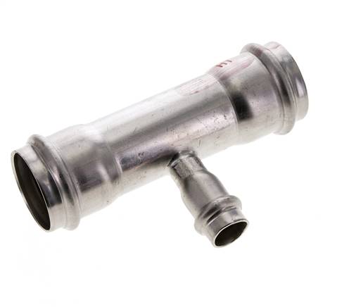 Raccord en T à sertir - 15mm Femelle & 35mm - Acier inoxydable