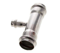 Raccord en T à sertir - 15mm Femelle & 35mm - Acier inoxydable