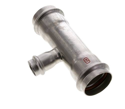 Raccord en T à sertir - 22mm Femelle & 42mm - Acier inoxydable