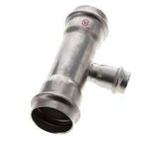 Raccord en T à sertir - 22mm Femelle & 42mm - Acier inoxydable