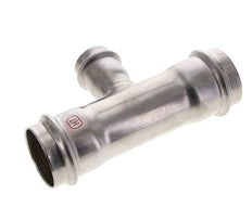 Raccord en T à sertir - 28mm Femelle & 42mm - Acier inoxydable