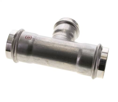 Raccord en T à sertir - 42mm Femelle & 54mm - Acier inoxydable