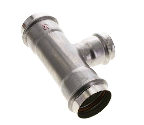 Raccord en T à sertir - 42mm Femelle & 54mm - Acier inoxydable