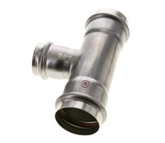 Raccord en T à sertir - 42mm Femelle & 54mm - Acier inoxydable