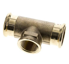 Tee Press Fitting - 35mm Femelle & Rp 1'' Femelle - Alliage de cuivre