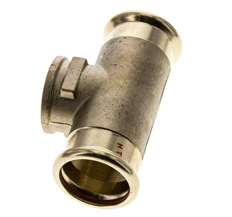 Tee Press Fitting - 35mm Femelle & Rp 1'' Femelle - Alliage de cuivre