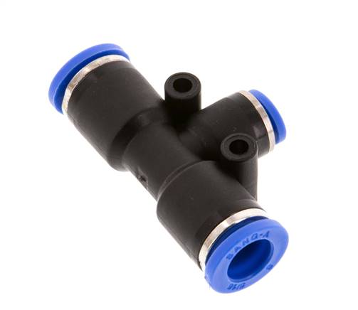 Raccord enfichable en Té 4mm x 8mm PA 66 NBR [2 Pièces].