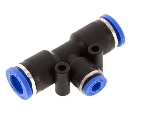 Raccord enfichable en Té 4mm x 8mm PA 66 NBR [2 Pièces].