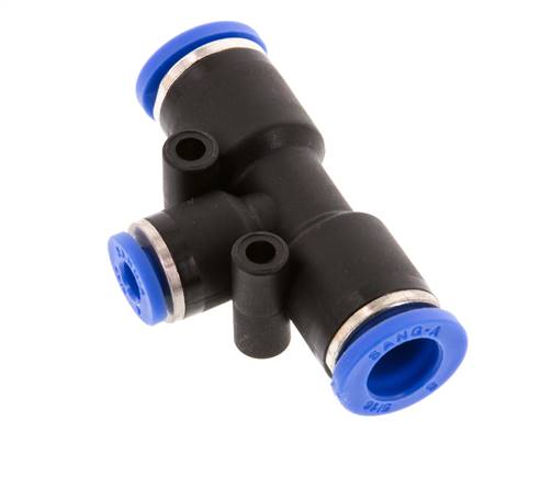 Raccord enfichable en Té 4mm x 8mm PA 66 NBR [2 Pièces].