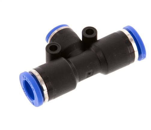 Raccord enfichable en Té 4mm x 8mm PA 66 NBR [2 Pièces].