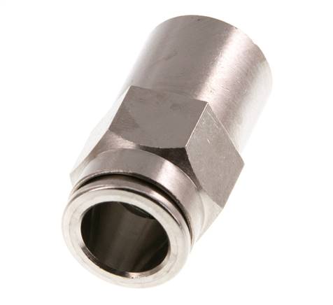 Raccord enfichable 10mm x G1/4'' avec filets femelles Laiton FKM [2 Pièces].