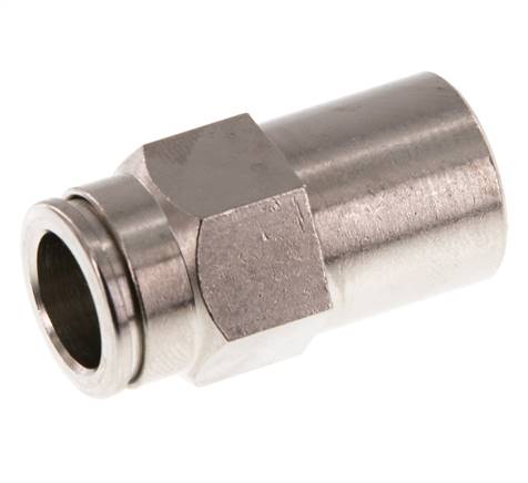 Raccord enfichable 10mm x G1/4'' avec filets femelles Laiton FKM [2 Pièces].