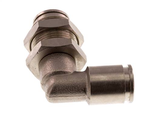 raccord enfichable coudé 90deg 8mm laiton NBR Bulkhead