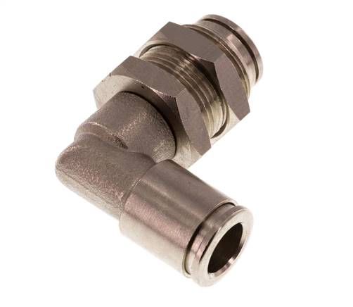 raccord enfichable coudé 90deg 8mm laiton NBR Bulkhead