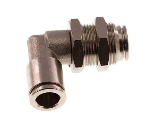 raccord enfichable coudé 90deg 8mm laiton NBR Bulkhead