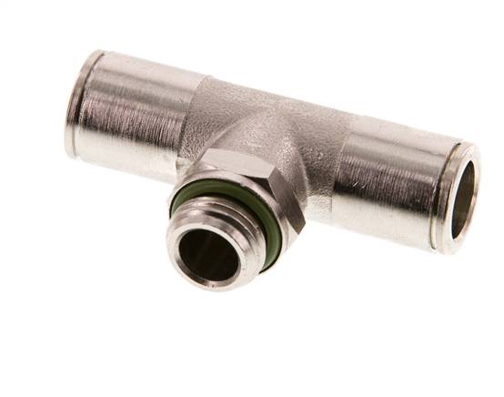 té en ligne 10mm x G1/4'' Raccord enfichable à filets mâles en laiton FKM rotatif