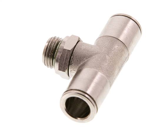 té en ligne 10mm x G1/4'' Raccord enfichable à filets mâles en laiton FKM rotatif