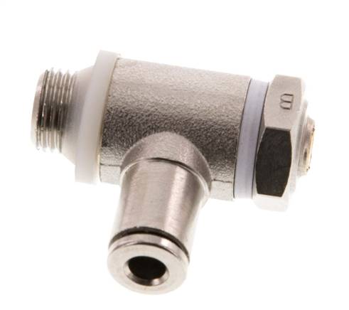 Vanne de régulation de débit Coude de sortie de compteur 4 mm - G1/8'' Banjo à vis fendue en laiton