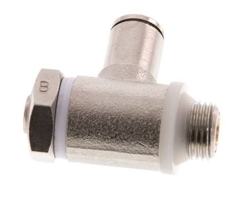 Vanne de régulation de débit Coude de sortie de compteur 4 mm - G1/8'' Banjo à vis fendue en laiton