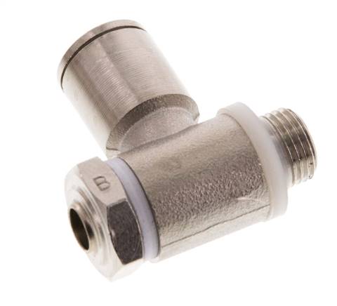 Vanne de régulation de débit Coude de sortie de compteur 8 mm - G1/8'' Banjo à vis fendue en laiton