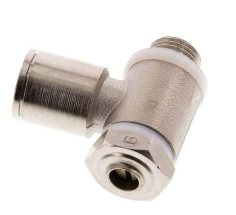 Vanne de régulation de débit Coude de sortie de compteur 8 mm - G1/8'' Banjo à vis fendue en laiton