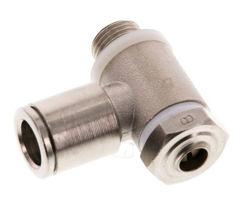 Vanne de régulation de débit Coude de sortie de compteur 8 mm - G1/8'' Banjo à vis fendue en laiton