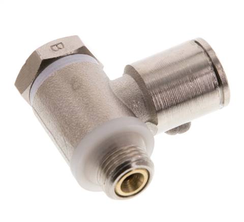 Vanne de régulation de débit Coude de sortie de compteur 8 mm - G1/8'' Banjo à vis fendue en laiton