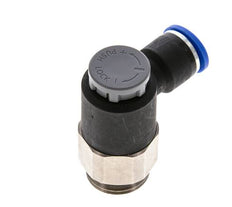 Vanne de régulation de débit Coude de sortie de compteur 10 mm - G1/2'' Laiton/ Contre-écrou PA 66