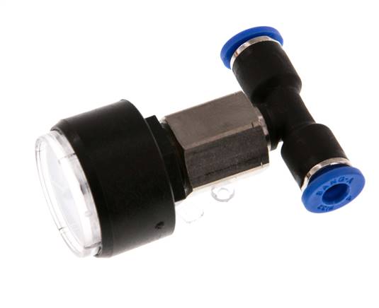 Manomètre Union 4mm droit 0-10 bar (0-145psi)