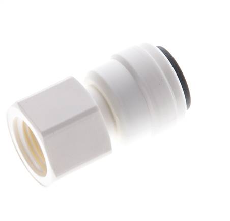 Raccord enfichable 1/4'' x 1/8'' NPT avec filets femelles POM EPDM [10 pièces].