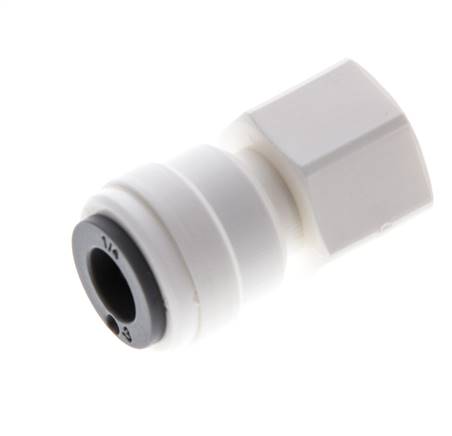Raccord enfichable 1/4'' x 1/8'' NPT avec filets femelles POM EPDM [10 pièces].