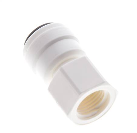 Raccord enfichable 1/4'' x 1/8'' NPT avec filets femelles POM EPDM [10 pièces].
