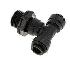 Té en ligne 10mm x G1/2'' Raccord enfichable à filets mâles Laiton NBR Rotatif