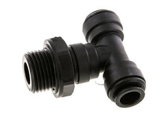 Té en ligne 10mm x G1/2'' Raccord enfichable à filets mâles Laiton NBR Rotatif