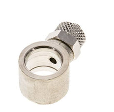 6x4 & G1/4'' Raccord Banjo à poussoir en laiton nickele [2 Pièces]