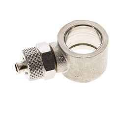 6x4 & G1/4'' Raccord Banjo à poussoir en laiton nickele [2 Pièces]
