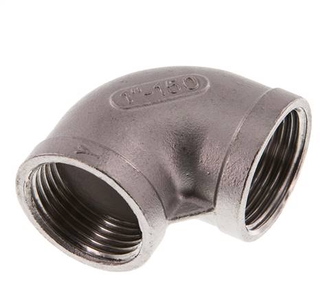 Raccord coudé 90° Rp 1'' en acier inoxydable 10 Bar