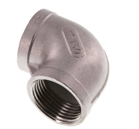 Raccord coudé 90° Rp 1'' en acier inoxydable 10 Bar