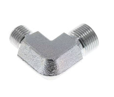 Raccord réducteur angulaire 90deg G3/8'' x G1/2'' Acier haute pression 60° Cône 325bar (4566.25psi) Hydraulique