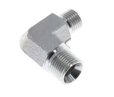 Raccord réducteur angulaire 90deg G3/8'' x G1/2'' Acier haute pression 60° Cône 325bar (4566.25psi) Hydraulique