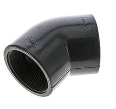 Raccord coudé 45deg Rp3'' femelle PVC-U 16bar (224.8psi) EN 1452-3