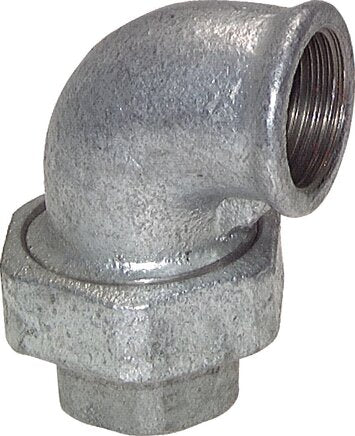 Connecteur D'Union À 90Degrés Rp2 1/2'' Femelle En Fonte À Joint Conique 25Bar (351,25Psi)