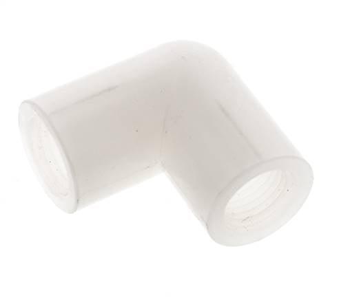 Raccord coudé 90deg G1/4'' femelle PVDF 10bar (140.5psi) FDA