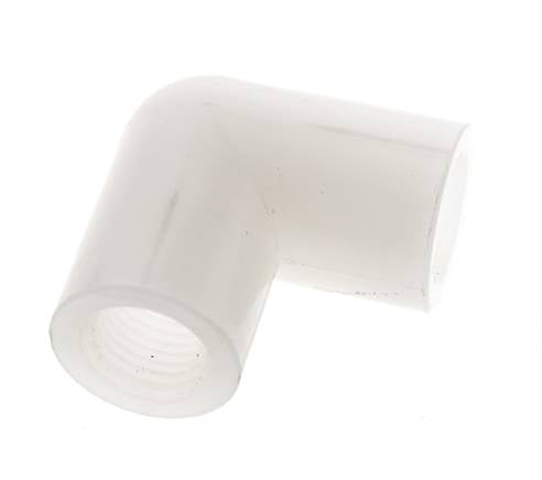 Raccord coudé 90deg G1/4'' femelle PVDF 10bar (140.5psi) FDA