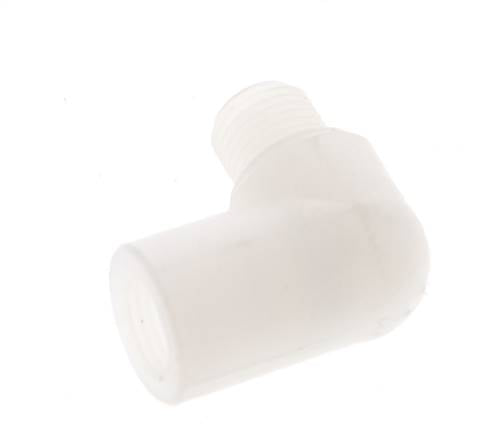 Raccord coudé 90deg G1/8'' mâle x femelle PVDF 10bar (140.5psi) FDA
