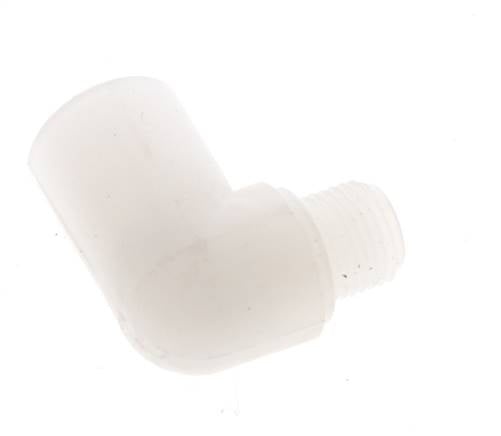 Raccord coudé 90deg G1/8'' mâle x femelle PVDF 10bar (140.5psi) FDA