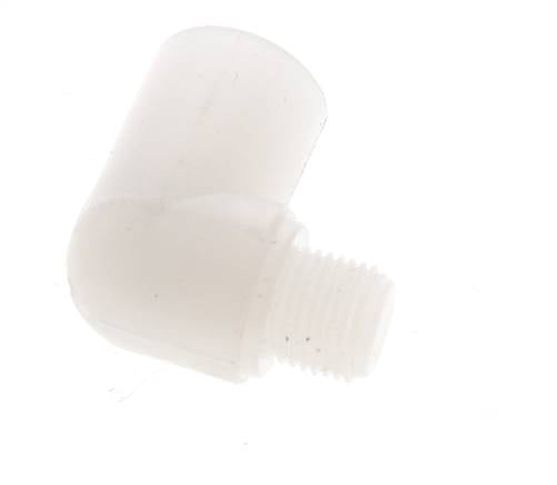 Raccord coudé 90deg G1/8'' mâle x femelle PVDF 10bar (140.5psi) FDA