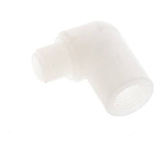 Raccord coudé 90deg G1/8'' mâle x femelle PVDF 10bar (140.5psi) FDA